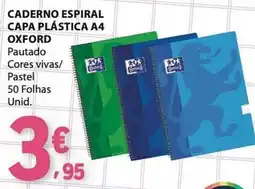 E.Leclerc caderno espiral capa plástica a4 oxford promoção