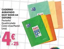E.Leclerc caderno agrafo easy book a4 oxford promoção