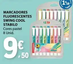 E.Leclerc Marcadores fluorescentes swing cool stabilo promoção
