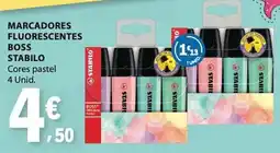 E.Leclerc Marcadores fluorescentes boss stabilo promoção