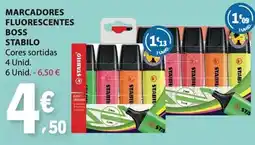 E.Leclerc Marcadores fluorescentes boss stabilo promoção