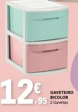E.Leclerc Gaveteiro bicolor promoção