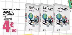E.Leclerc Papel fotocópia students navigator promoção