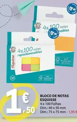 E.Leclerc Bloco de notas esquisse promoção
