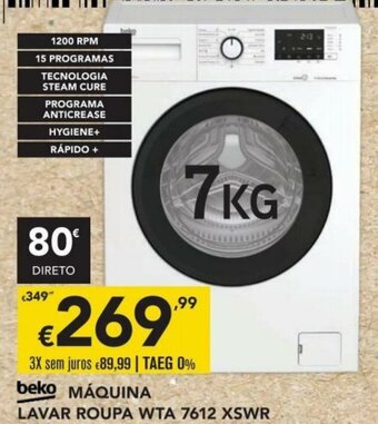 Radio Popular Beko Máquina Lavar Roupa WTA 7612 XSWR promoção