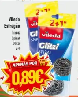 Belita Vileda Esfregão Inox Spiral Glitzi promoção