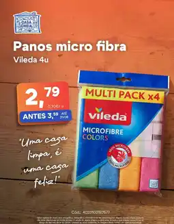 Casa Cheia Panas micro fibra vileda 4u promoção