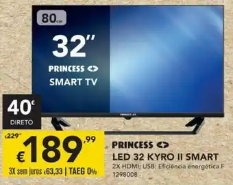 Radio Popular Princess LED 32 Kyro II Smart promoção