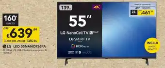 Radio Popular LG LED 55NANO756PA promoção