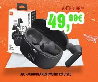 Jbl - auriculares tws nc t245tws