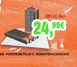 Expert ben - powerbank solar 10.000mah promoção