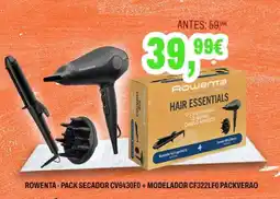 Expert Rowenta pack secador CV6430F0 + modelador CF322LFO packverao promoção