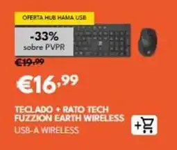 Radio Popular Sony - teclado + rato tech fuzzion earth wireless promoção
