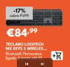 Radio Popular Sony - teclado logitech mx keys s wireless promoção