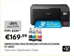 Radio Popular Epson - impressora multifunções ecotank et-2860 promoção