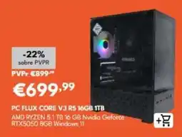 Radio Popular Pc flux core v3 r5 16gb 1tb promoção
