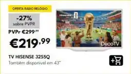 Radio Popular Hisense - tv 32s5q promoção