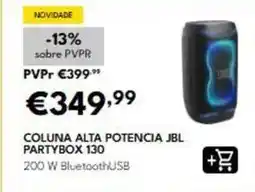 Radio Popular Jbl - coluna alta potencia partybox 130 promoção