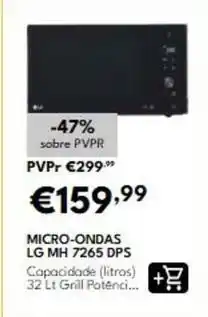 Radio Popular Lg - micro-ondas 7265 dps promoção
