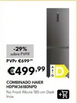 Radio Popular Haier - combinado hdpw3618dnpd promoção