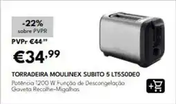 Radio Popular Moulinex - torradeira mobilinex subito 5 lt5sodoo promoção