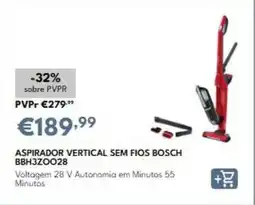 Radio Popular Bosch - aspirador vertical sem fios bbh3zoo28 promoção