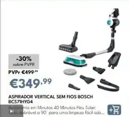 Radio Popular Bosch - aspirador vertical sem fios bcs71hyg4 promoção