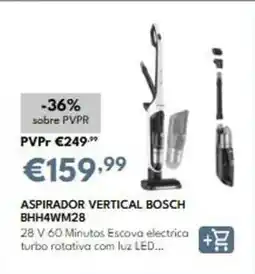 Radio Popular Bosch - aspirador vertical bbh4wm28 promoção