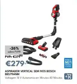 Radio Popular Bosch - aspirador vertical sem fios bbs71ianm promoção