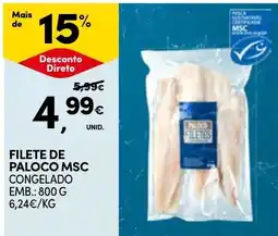 Continente Filete de paloco msc promoção