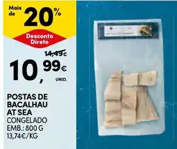 Continente Postas de bacalhau at sea congelado promoção