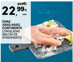 Continente ovas continente congeladas promoção