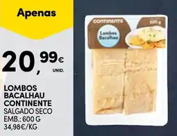 Continente lombos bacalhau continente salgado seco promoção