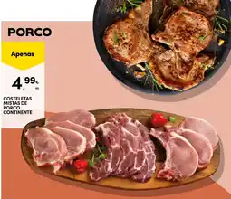 Continente Costeletas mistas de porco continente promoção