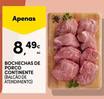 Continente Bochechas de porco continente promoção