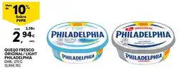 Continente queijo fresco philadelphia promoção