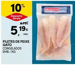 Continente filetes de peixe gato congelados promoção