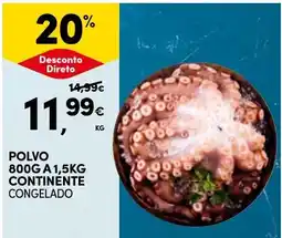 Continente Polvo congelado promoção