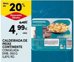 Continente Caldeirada de peixe continente promoção