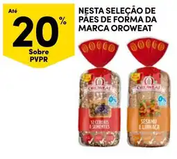 Continente pães de forma da marca oroweat promoção