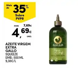 Continente azeite virgem extra gallo squeeze promoção