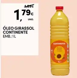 Continente óleo girassol continente promoção