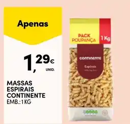 Continente massas espirais continente promoção