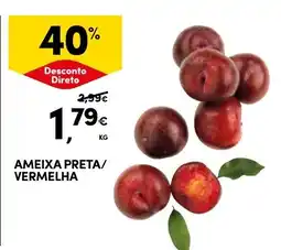 Continente Ameixa preta/vermelha promoção