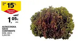 Continente Alface roxa promoção