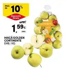 Continente Maçã golden continente promoção