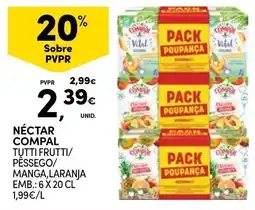 Continente Néctar compal promoção