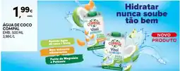 Continente Água de coco compal promoção