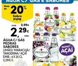 Continente água c/ gás pedras sabores promoção