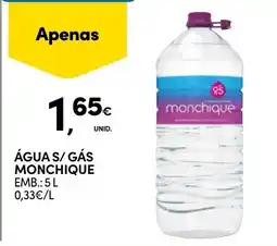 Continente Água s/ gás monchique promoção